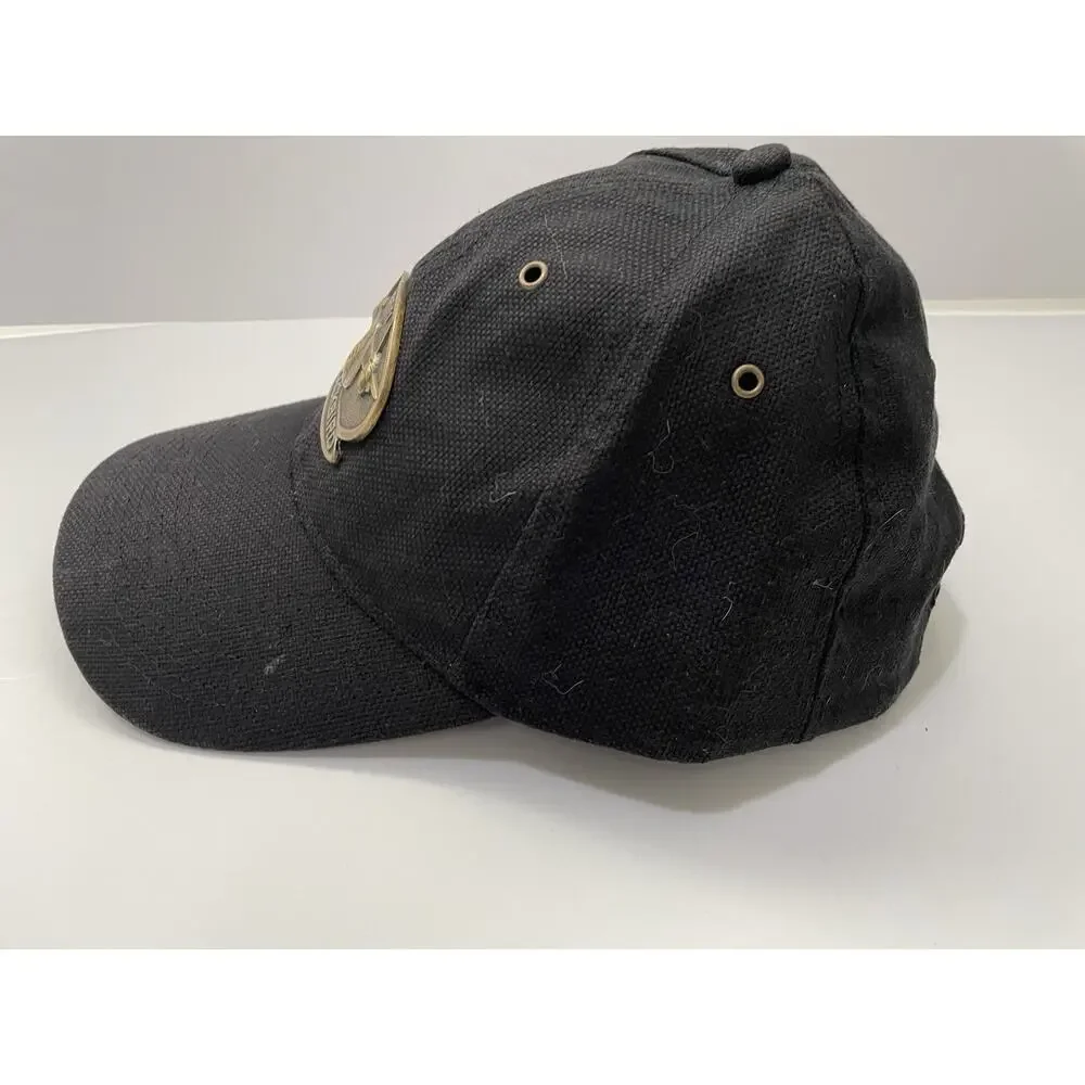 Lockheed SR-71 Blackbird Ball Cap Metal Front Plate OS Strapback Hat Black